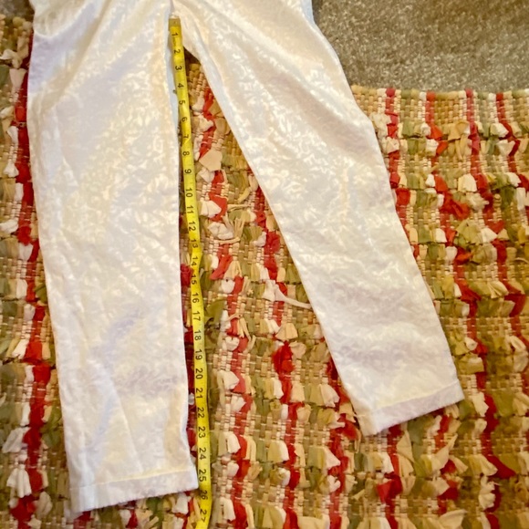 Alberto Makali cream textured print pants. - Picture 10 of 11